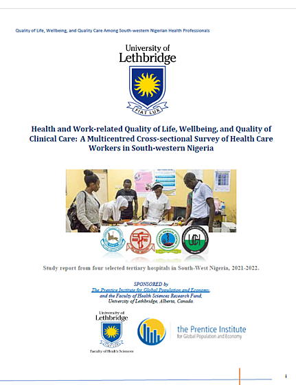 Health and Work-related Quality of Life, Wellbeing, and Quality of Clinical Care: A Multicentred Cross-sectional Survey of Health Care Workers in South-western Nigeria